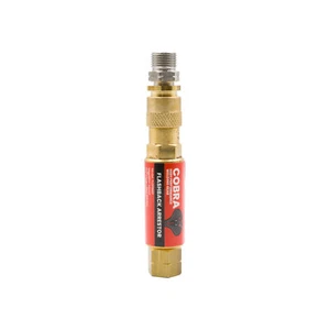 COBRA Fuel Gas Flashback Arrestor - Quick Connect Coupler - Regulator End - Picture 1 of 11