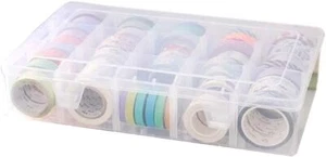 15-Compartment Grid Slot Plastic Storage Box Jewelry Bead Tool for Washi Tape, - Picture 1 of 5