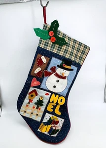 MEDIAS DE ALGODÓN HECHAS A MANO NAVIDAD NAVIDAD MUÑECO DE NIEVE ACELLY BERRY-ARTE-ARTESANÍA - Imagen 1 de 13