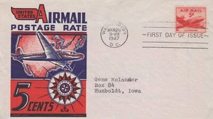 ZAYIX US C33-5 FDC Cachet Craft Ken Boll flap partially stuck XXX 101323USF26 - Picture 1 of 2