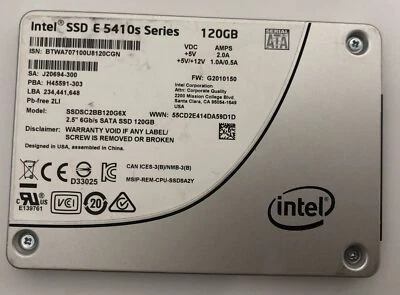 Intel SSD E 5410s Series 120GB 2.5 SSDSC2BB120G6X - Image 1 of 2