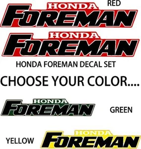 Honda Foreman Decal etiqueta gráfica OEM kit de plástico forman ATV Quad - Imagen 1 de 4