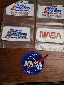 Menge 3 Vintage NASA Kennedy Space Center AB EMBLEME gestickte Patches - Bild 1 von 7