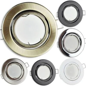 6x LED Einbaustrahler Set 5-7W schwenkbar rund MR16 12 Volt Spot 65mm Licht - Bild 1 von 26