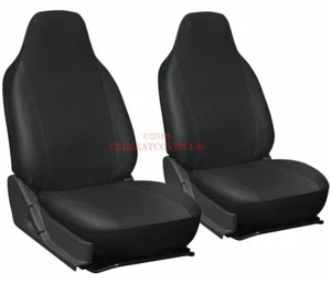 For Chrysler 300C (2012-) Heavy Duty Leatherette Car Seat Covers - 2 x Fronts - Picture 1 of 3