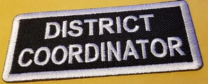 DISTRICK COORDINATOR Club Officer Embroidered Patch Worldwide shipping - Picture 1 of 3