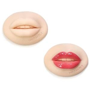 Brawna 2 Stück - 3D Lippenrouge Übungshaut für PMU Maschine - Microblading Angebot - Bild 1 von 8