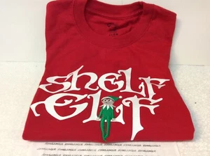 SHELF ELF T-SHIRT NEW Anvil Cotton Shirt Red SIZE: ADULT SMALL - Picture 1 of 2