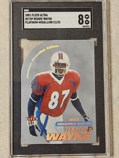 2001 Fleer Ultra Reggie Wayne Platinum Medallion Rookie /25 SGC 8 Colts RARE