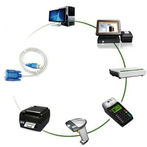 USB to RS232 Serial Port 9 Pin Male COM Port Converter Cable Adapter R4W9 P2P4 - Picture 1 of 11