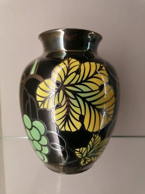 Große Vase Art deco Silver Overlay Spahr 1000 Sehr guter Zustand 1. Wahl - Bild 1 von 4