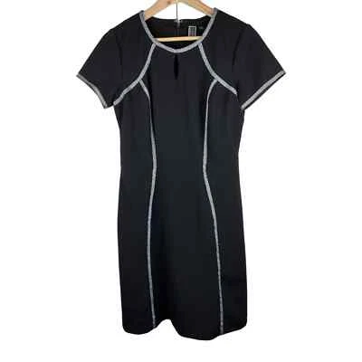 Nicole Miller for Mary Kay Women's Size 10 Reg Black Short Sleeve Sheath Dress - Image 1 of 4