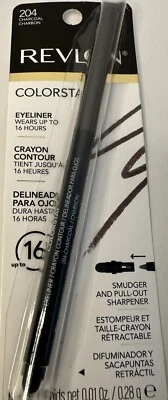 REVLON COLORSTAY EYELINER CRAYON SMUDGER & PULL-OUT SHARPENER 204 CHARCOAL - Image 1 of 4