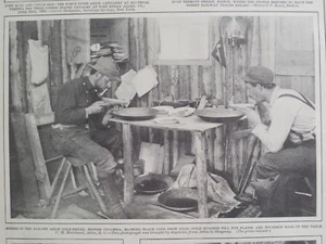 Miners Cabin Atlin Gold Field British Columbia Canada Leslie's Weekly 1900 Print - Bild 1 von 2
