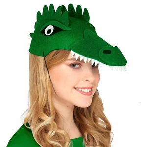 Adult Felt Crocodile Cap - Picture 1 of 3
