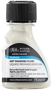 MEDIUM PER ACQUERELLO WINSOR&NEWTON LIQUIDO PER MASCHERATURA ACQUERELLI PITTURA - Foto 1 di 3