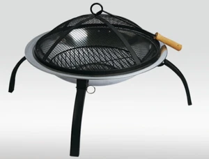 Feuerschale Ø 58cm Edelstahl Grill Feuerkorb Feuerstelle Grillschale Grillfeuer - Bild 1 von 5