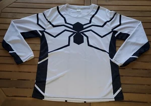 Shuaiku Youth Shirt Spider Long Sleeve Black & White Unisex Large  - Picture 1 of 6