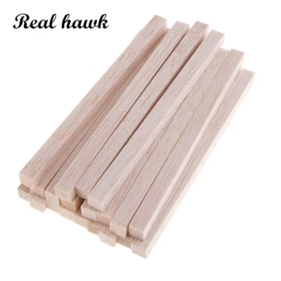 5X5Mm Long 50/80/100/130/150Mm Square Balsa Wood Stick Wooden Dowel Rod Block fo - Image 1 of 4