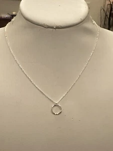 Gorjana Quinn Delicate Adjustable Necklace Silver Tone - Picture 1 of 4