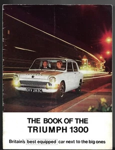 Triumph 1300 1965-1967 UK Market Sales Brochure FAIR - Picture 1 of 1