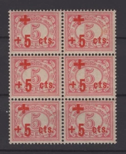 (WH22734) NIEDERLÄNDISCH INDIEN, 1915, NVPH 136, 6ER BLOCK, MNH, CV 90€, SIEHE SCANS - Bild 1 von 2
