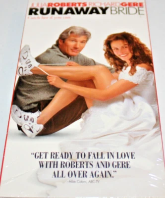 Runaway Bride (New Sealed VHS 2000) Richard Gere, Julia Roberts, Touchstone - Image 1 of 2