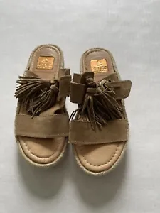KANNA MADE IN SPAIN SUEDE SANDALS SZ 36 - Picture 1 of 4