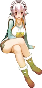 Super Sonico Weatherproof Anime Sexy Waifu Sticker 6" Premium Car Decal - Picture 1 of 1