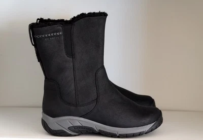 Merrell Encore 4 Botas Polares Altas con Cremallera Impermeable Cuero Aislado para Mujer 8 Anchas Foto 1 de 4