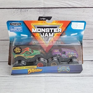 Monster Jam 2 Pack Purple Jester Vs Dragon 2019 Double Down Showdown True Metal - Bild 1 von 18