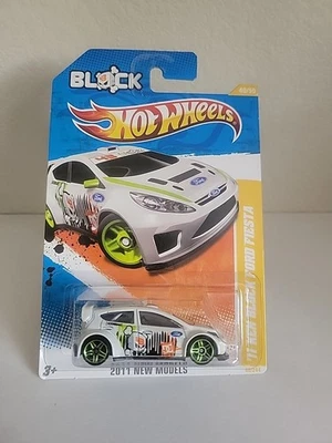 Hot Wheels KEN BLOCK Ford Fiesta WHITE 2011 New Models BENT CARD CORNER SEE PIC  - Image 1 of 4