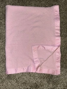 Cialda termica acrilica rosa brillante tessuto nylon? Coperta bambino orlo - Foto 1 di 6