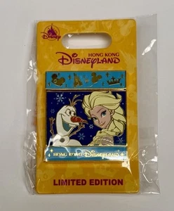 Hong Kong Disney Pin ANNA ELSA & OLAF Frozen SLIDER REVERSIBLE NEU LE 500 - Bild 1 von 5