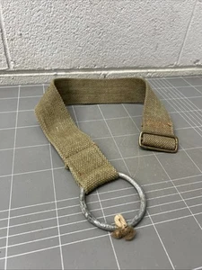 ORIGINAL WW2 AIF MILITARY BAG STRAP WEBBING 37 PATTERN 1940s - Foto 1 di 4
