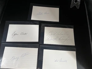 Red Sox signed 3x5 Lot of 5 - Most deceased HOF- Parnell, Dropo, Kasko Peters + - Picture 1 of 1