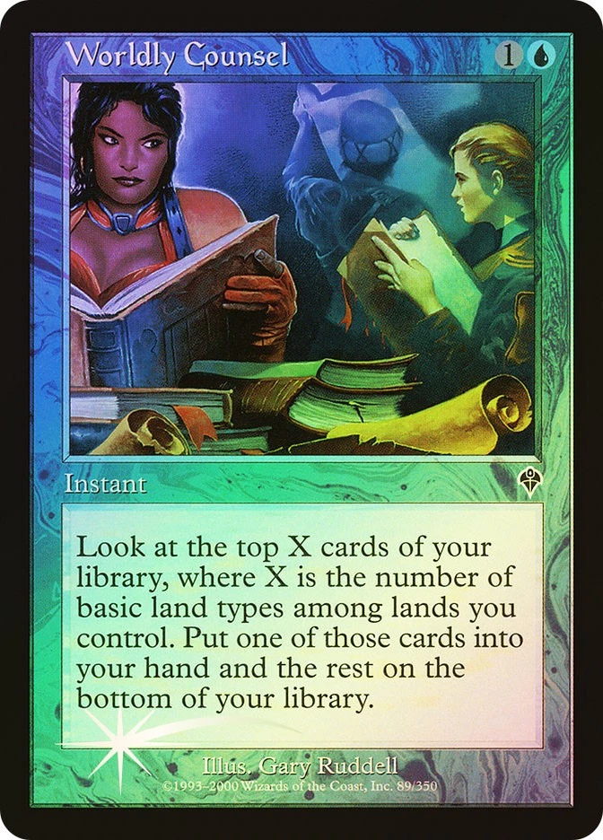 MTG FOIL Worldly Counsel  - Invasion #89 - Image 1 of 1