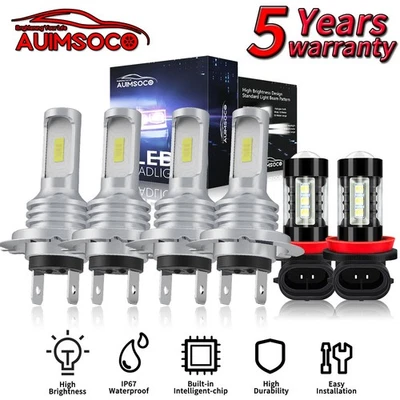 Kit de faros LED de haz alto bajo + bombillas antiniebla para Dodge Sprinter 2500 2007-2009 Foto 1 de 4