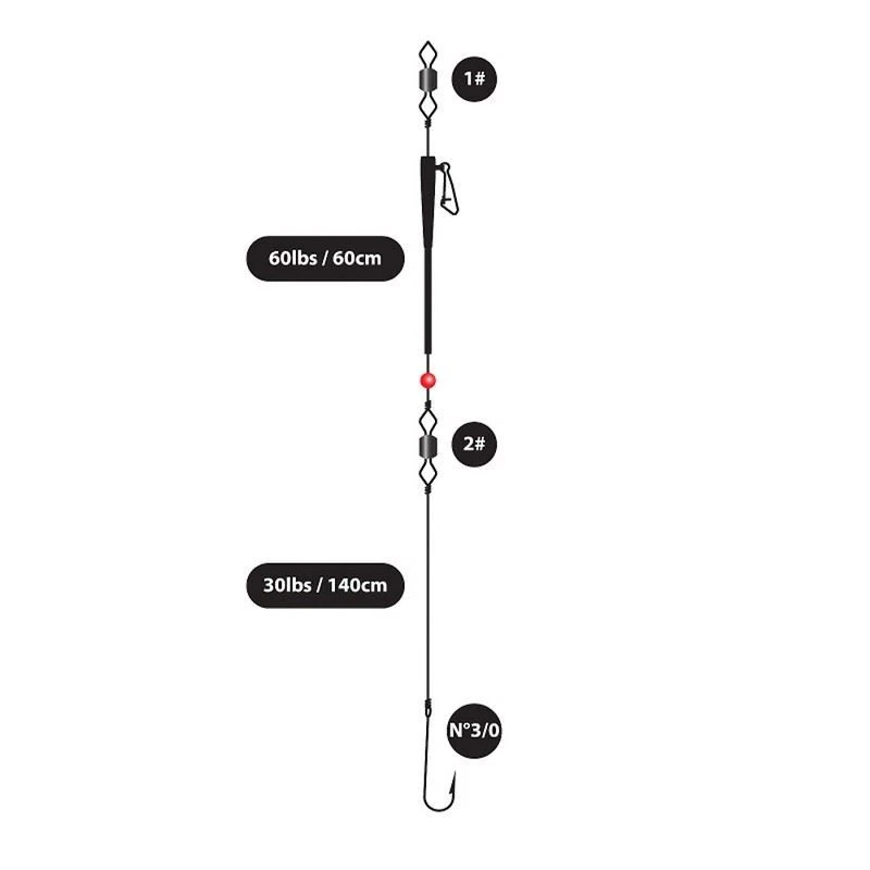 Greys Boat Tied Sea Rigs Uptide Rig Hook Size 3/0 - Image 1 of 1