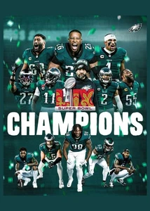 EAGLES WIN 2025 SUPERBOWL LIX CHAMPIONS - 4x6 Glossy Printed Photo - Picture 1 of 1