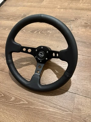 Brand New NRG Steering Wheel With Carbon Fiber Quick Release - Image 1 of 2