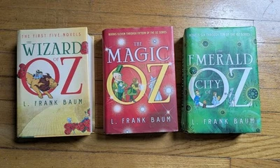 Wizard of OZ, Emerald City of OZ & Magic of OZ Lot of 3 Books 1-15 L. Frank Baum Foto 1 de 4