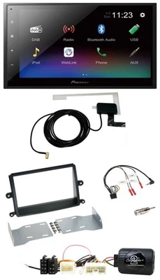 Pioneer DAB Lenkrad Bluetooth 2DIN USB Autoradio für Mitsubishi L200 06-15 - Bild 1 von 4