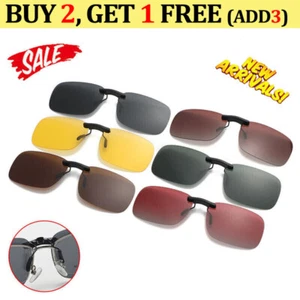 Clip on Sunglasses for Men & Women, All Colours, Anti-glare UV400 Clip-On NEW - Picture 1 of 28