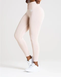Women's Best Nude Coloured Power Leggings Contouring New Shaping UK Size Small - Picture 1 of 1