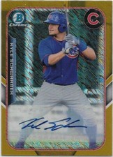 2015 Bowman Chrome The Farm's Finest MINI Autographed Kyle Schwarber #14/25