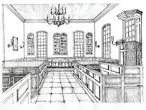 1965 Vintage Photo James Rawlings drawing of St. John's Church Richmond Virginia - Picture 1 of 2