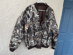 Drake Waterfowl Camo Hunting reversable Jacket Advantage Max4 HD Mens XL - Picture 1 of 8