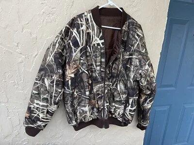 Drake Waterfowl Camo Hunting  reversable Jacket Advantage Max4 HD Mens XL - Image 1 of 4