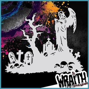 Cemetery #2 - Modello di stencil aerografo riutilizzabile - Foto 1 di 4